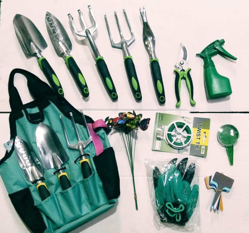 13-Piece Alloy Steel Garden Tool Set