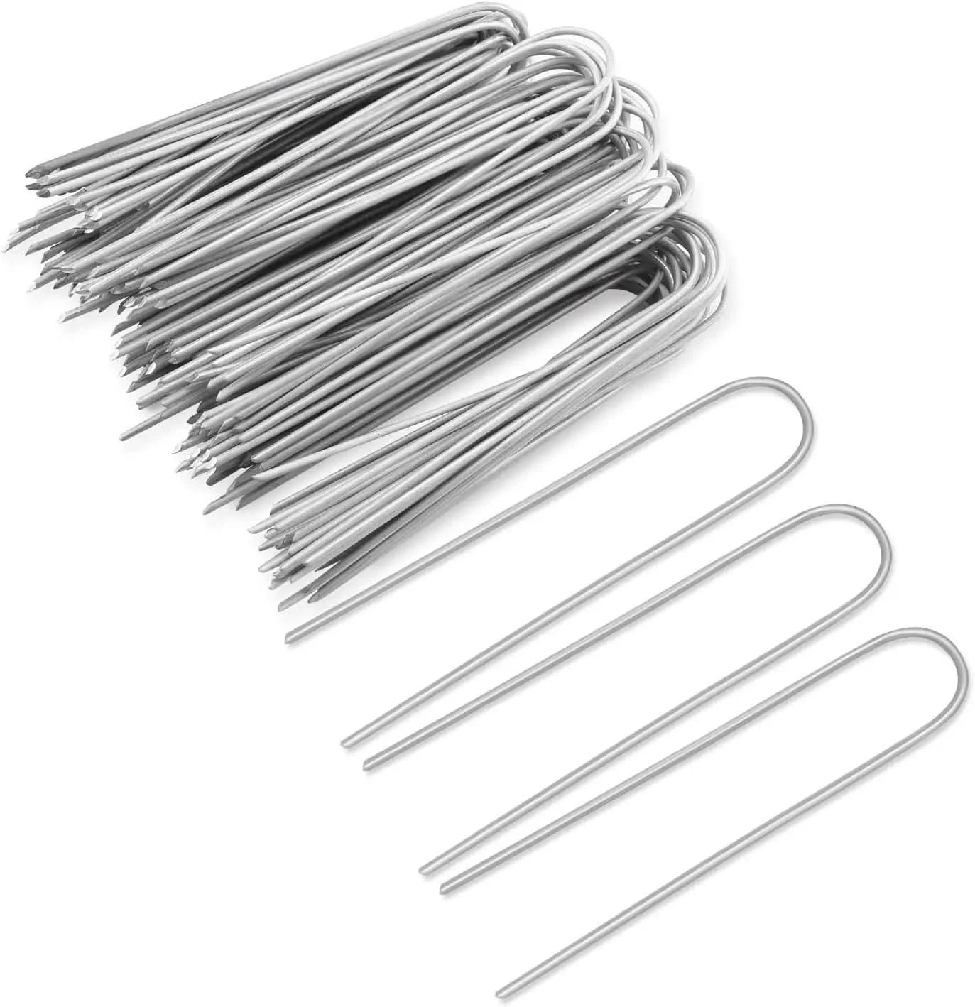 U-type Garden Staples Heavy-duty Landscaping Fence Tubing Stakes Sod