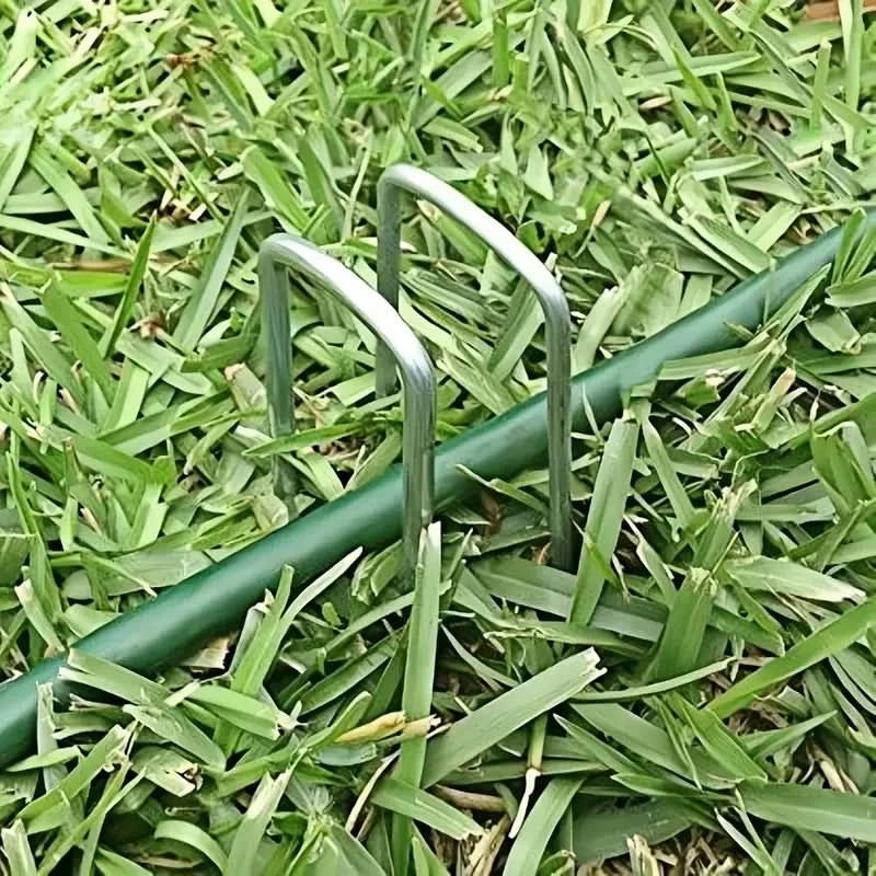 U-type Garden Staples Heavy-duty Landscaping Fence Tubing Stakes Sod