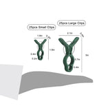 50Pcs Plant Support Clips, Garden Clips for Supporting Stems, Vines, Green