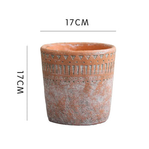 Authentic Berber Terracotta Pot – Handcrafted North African Clay Planter for Indoor & Outdoor Gardens