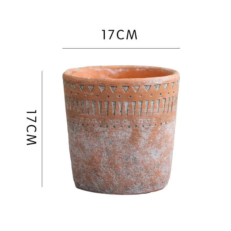 Authentic Berber Terracotta Pot – Handcrafted North African Clay Planter for Indoor & Outdoor Gardens