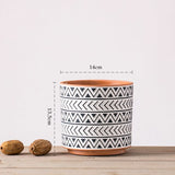 Ceramic Nordic-Style Geometric Flower Pots