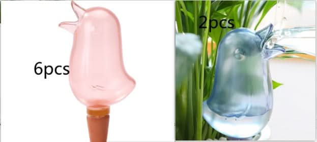 Topfpflanzen-Bewässerungsspieß für Zimmerpflanzen, Garten, automatisches Bewässerungswerkzeug, süße Vögel, Tropfbewässerungssystem-Set für den Innenbereich