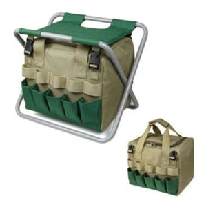 Gardening Stool with Tote Bag & Chair Garden Tools Set Organizer