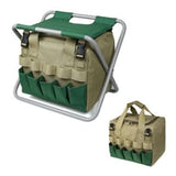 Gardening Stool with Tote Bag & Chair Garden Tools Set Organizer