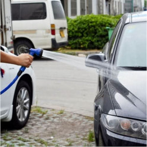Latex Natural Telescopic Water Hose - High Pressure Car Wash & Watering Gun