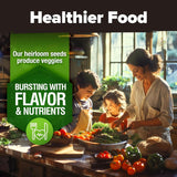 Ultimate 55 Vegetable Seeds Pack - 28,000+ USA Heirloom Non-GMO Seeds for Year-Round Gardening - Perfect Survival Seed Vault for Preppers & Gardeners - Ideal Gift for All!