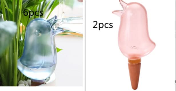 Topfpflanzen-Bewässerungsspieß für Zimmerpflanzen, Garten, automatisches Bewässerungswerkzeug, süße Vögel, Tropfbewässerungssystem-Set für den Innenbereich