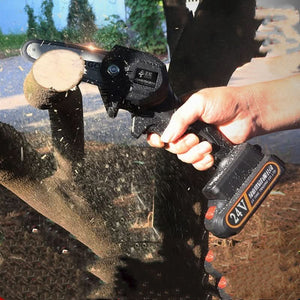 Portable High-Power Lithium Electric Chainsaw for Outdoor Use