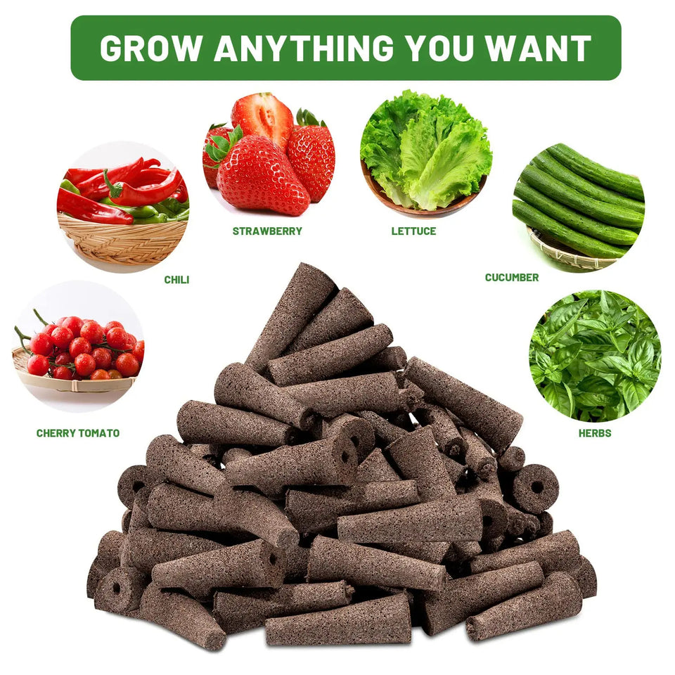 120pcs Hydroponic Pod Kit – Includes Grow Baskets, Transparent Insulation Lids, Grow Sponges & Labels – Indoor Hydroponic Garden Accessories for Seed Starting & Plant Growth