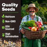 Ultimate 55 Vegetable Seeds Pack - 28,000+ USA Heirloom Non-GMO Seeds for Year-Round Gardening - Perfect Survival Seed Vault for Preppers & Gardeners - Ideal Gift for All!