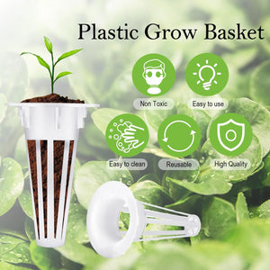 120pcs Hydroponic Pod Kit – Includes Grow Baskets, Transparent Insulation Lids, Grow Sponges & Labels – Indoor Hydroponic Garden Accessories for Seed Starting & Plant Growth