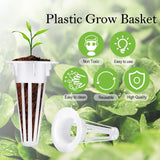 120pcs Hydroponic Pod Kit – Includes Grow Baskets, Transparent Insulation Lids, Grow Sponges & Labels – Indoor Hydroponic Garden Accessories for Seed Starting & Plant Growth
