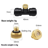 Zerstäubungssystem zur Gartenkühlung – Außennebelventilator mit mehreren Schlauchlängen zur Kühlung von Terrasse und Garten