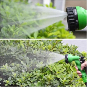 Latex Natural Telescopic Water Hose - High Pressure Car Wash & Watering Gun