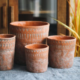 Authentic Berber Terracotta Pot – Handcrafted North African Clay Planter for Indoor & Outdoor Gardens