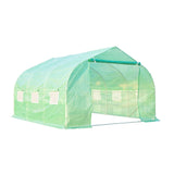 Outsunny 11,5' x 10' x 6,7' Serre de jardin à accès facile pour plantes de jardin Vert