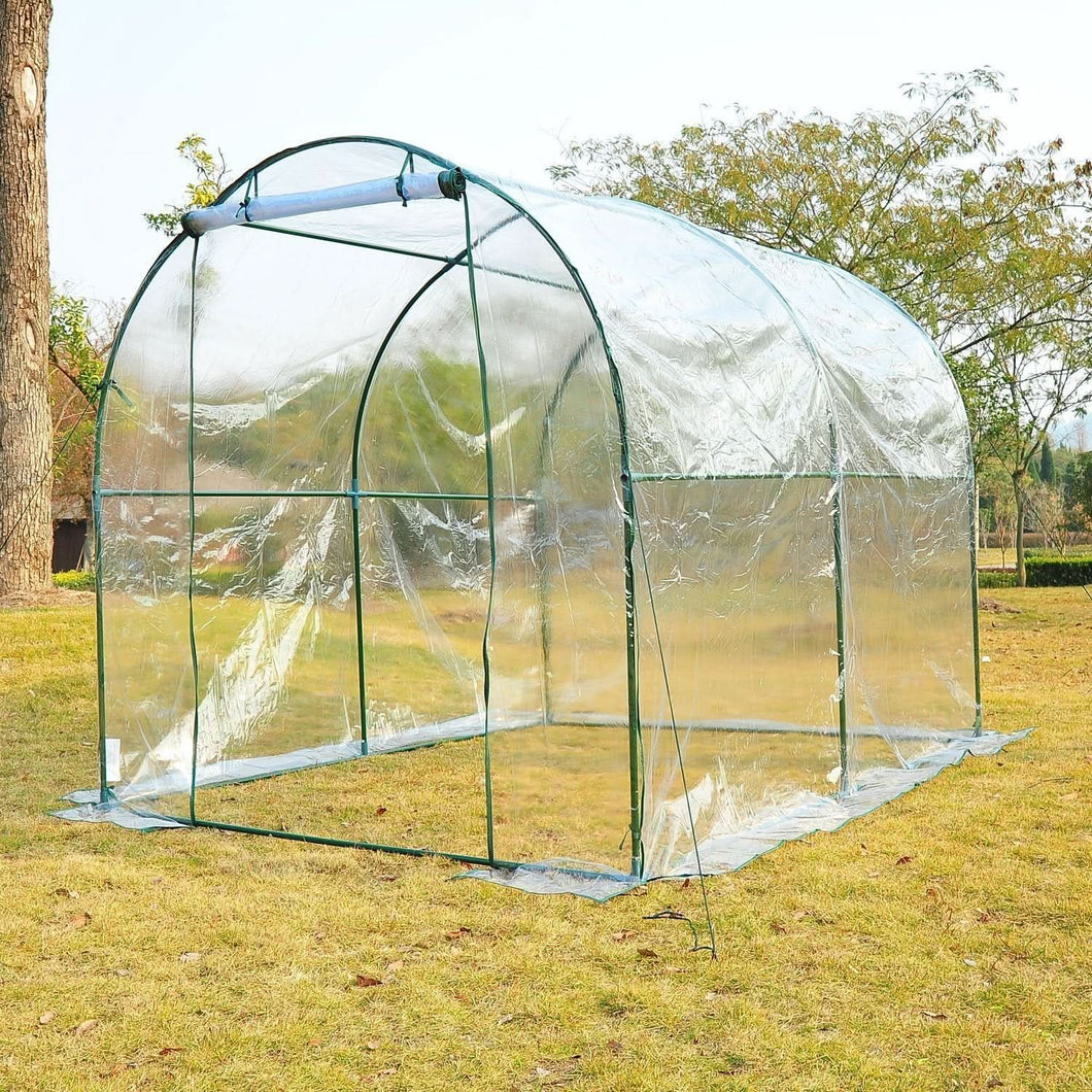 8' × 6' Transparent Greenhouse – Easy Setup & Compact Storage