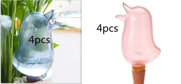 Topfpflanzen-Bewässerungsspieß für Zimmerpflanzen, Garten, automatisches Bewässerungswerkzeug, süße Vögel, Tropfbewässerungssystem-Set für den Innenbereich