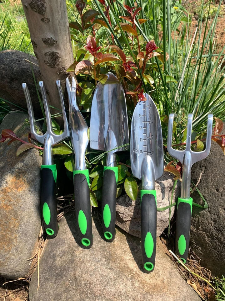 9-Piece Aluminum Gardening Tool Set – Ergonomic, Rust-Resistant & Lightweight