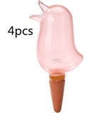 Topfpflanzen-Bewässerungsspieß für Zimmerpflanzen, Garten, automatisches Bewässerungswerkzeug, süße Vögel, Tropfbewässerungssystem-Set für den Innenbereich