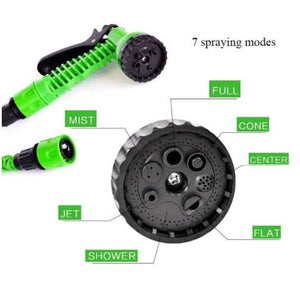 Latex Natural Telescopic Water Hose - High Pressure Car Wash & Watering Gun