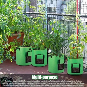 1-8PCS 5/10Gallon Felt Potato Planting Bag Large Diameter Vegetable