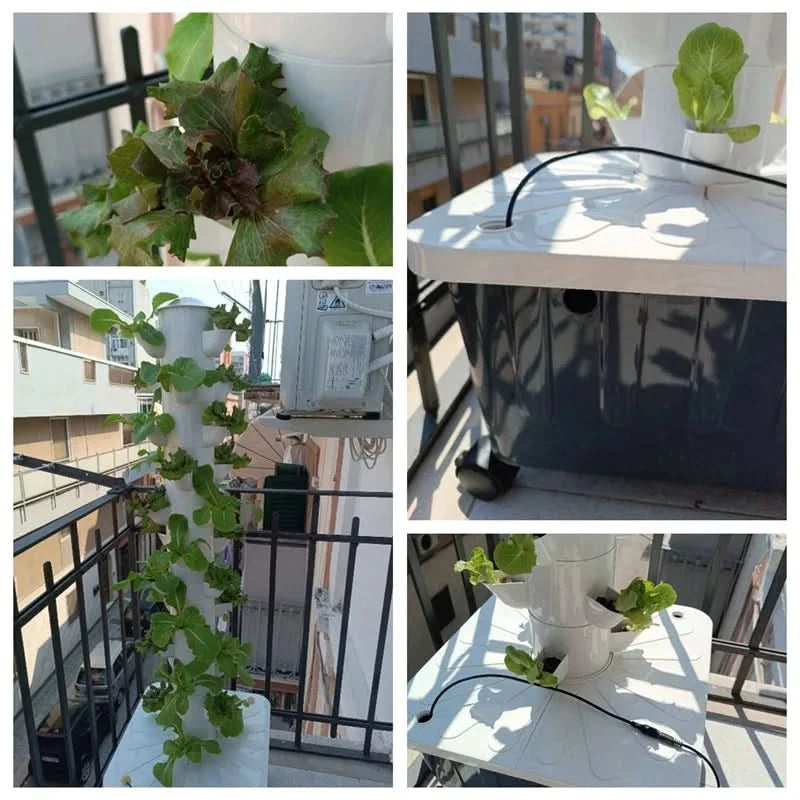 DIY Vertical Tower Planters With 5Holes Detachable PP Colonization