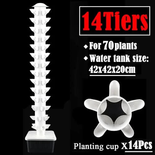 DIY Vertical Tower Planters With 5Holes Detachable PP Colonization