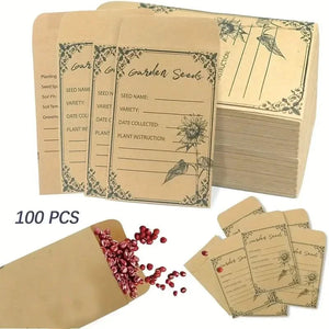 50/100pcs Seed Envelopes 4.72 * 3.15 inch Small Envelope Collection