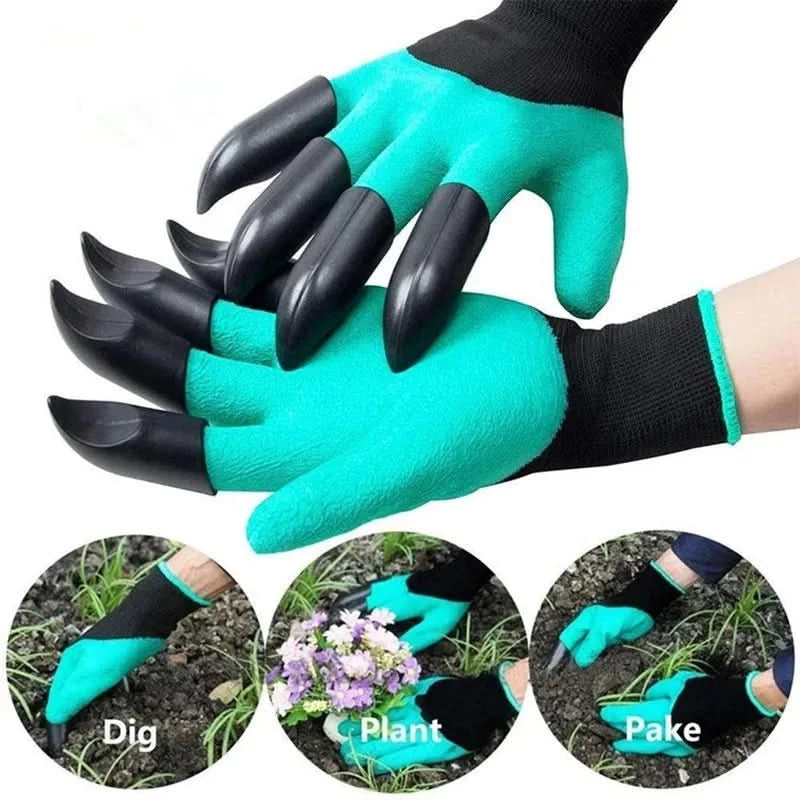 2PCS Gartenhandschuhe mit Krallen für Frauen und Männer, beide Hände, Gartenarbeit