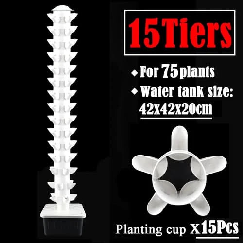 DIY Vertical Tower Planters With 5Holes Detachable PP Colonization