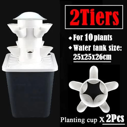 DIY Vertical Tower Planters With 5Holes Detachable PP Colonization
