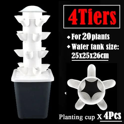 DIY Vertical Tower Planters With 5Holes Detachable PP Colonization