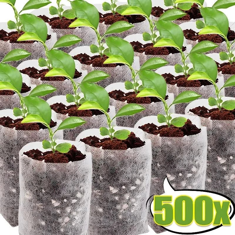 Biodegradable Nursery Grow Bags – Non-Woven Fabric Plant Pots for Seedlings & Transplants