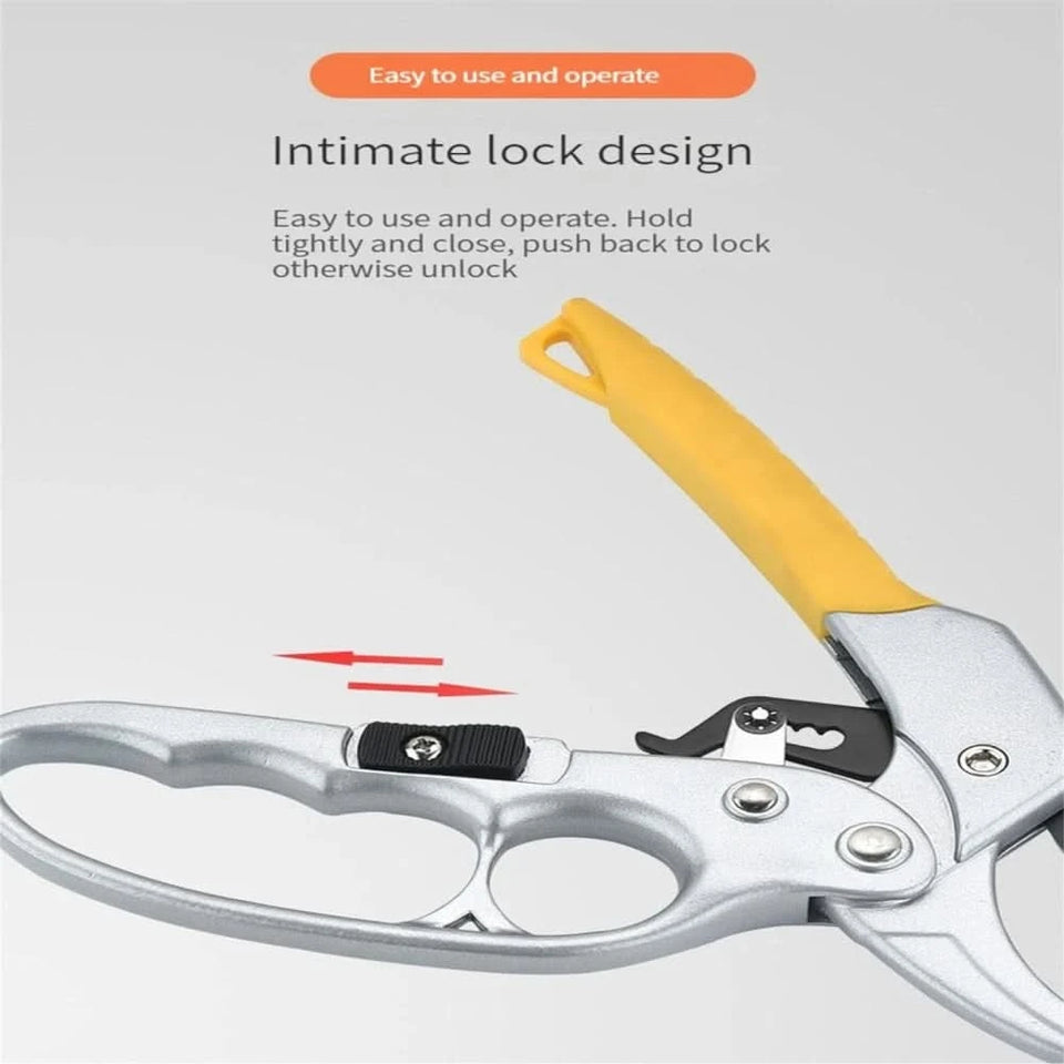 SK5 Ergonomische Gartenschere - Titanbeschichteter legierter Stahl, Schnell