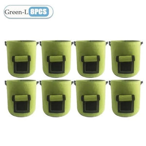 1 à 8 sacs de plantation de pommes de terre en feutre de 5/10 gallons, grand diamètre pour légumes