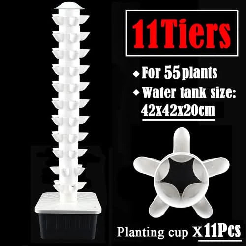 DIY Vertical Tower Planters With 5Holes Detachable PP Colonization