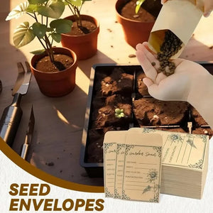 Lot de 50/100 enveloppes de graines 4,72 x 3,15 pouces, petite collection d'enveloppes