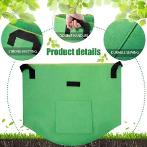 1 à 8 sacs de plantation de pommes de terre en feutre de 5/10 gallons, grand diamètre pour légumes