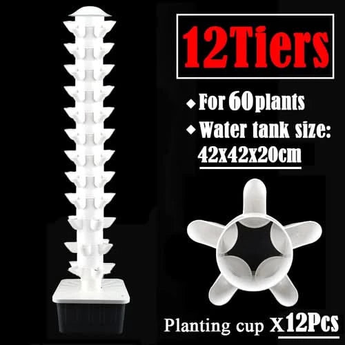 DIY Vertical Tower Planters With 5Holes Detachable PP Colonization
