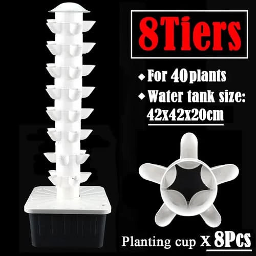 DIY Vertical Tower Planters With 5Holes Detachable PP Colonization