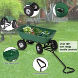 200kg Capacity Garden Cart Heavy Duty Utility Lawn Yard Dump Cart