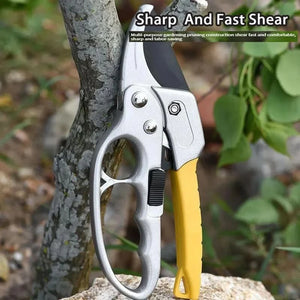 SK5 Ergonomic Pruning Shears - Titanium-Plated Alloy Steel, Quick