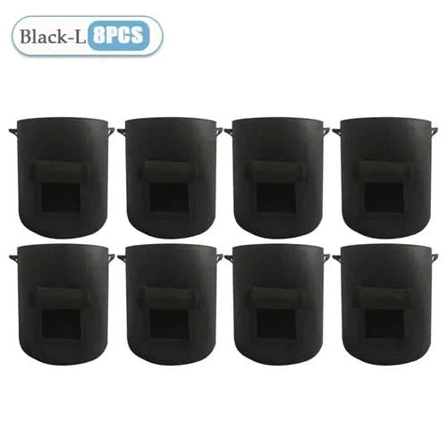 1 à 8 sacs de plantation de pommes de terre en feutre de 5/10 gallons, grand diamètre pour légumes
