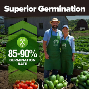 Ultimate 55 Vegetable Seeds Pack - 28,000+ USA Heirloom Non-GMO Seeds for Year-Round Gardening - Perfect Survival Seed Vault for Preppers & Gardeners - Ideal Gift for All!