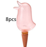 Topfpflanzen-Bewässerungsspieß für Zimmerpflanzen, Garten, automatisches Bewässerungswerkzeug, süße Vögel, Tropfbewässerungssystem-Set für den Innenbereich