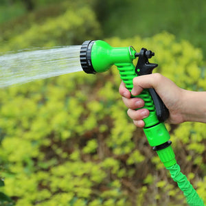 Latex Natural Telescopic Water Hose - High Pressure Car Wash & Watering Gun