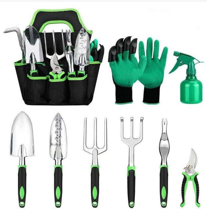 9-Piece Aluminum Gardening Tool Set – Ergonomic, Rust-Resistant & Lightweight
